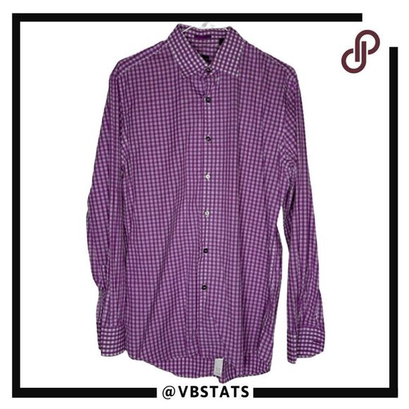 Paul Smith London Mens Check Long Sleeve Collared Button-Up Shirt Size 16/41 - Picture 1 of 10